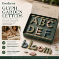 Evertiesp™ Glyph Garden Letters — Botanical Letter-Building Play Set