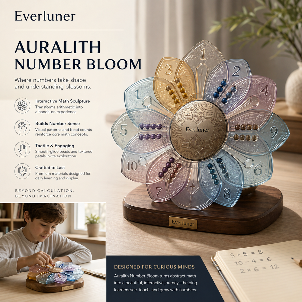 Evertiesp™ Auralith Number Bloom — Multi-Sensory Counting Flower