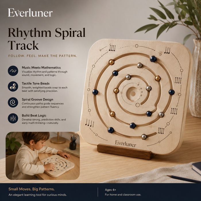 Evertiesp™ Rhythm Spiral Track — Musical Pattern and Motion Board