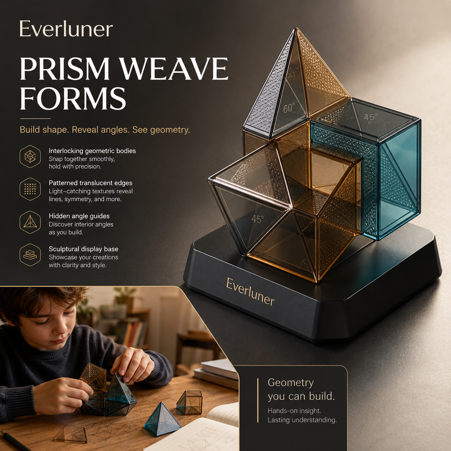 Evertiesp™ Prism Weave Forms — Transparent Geometry Construction Set